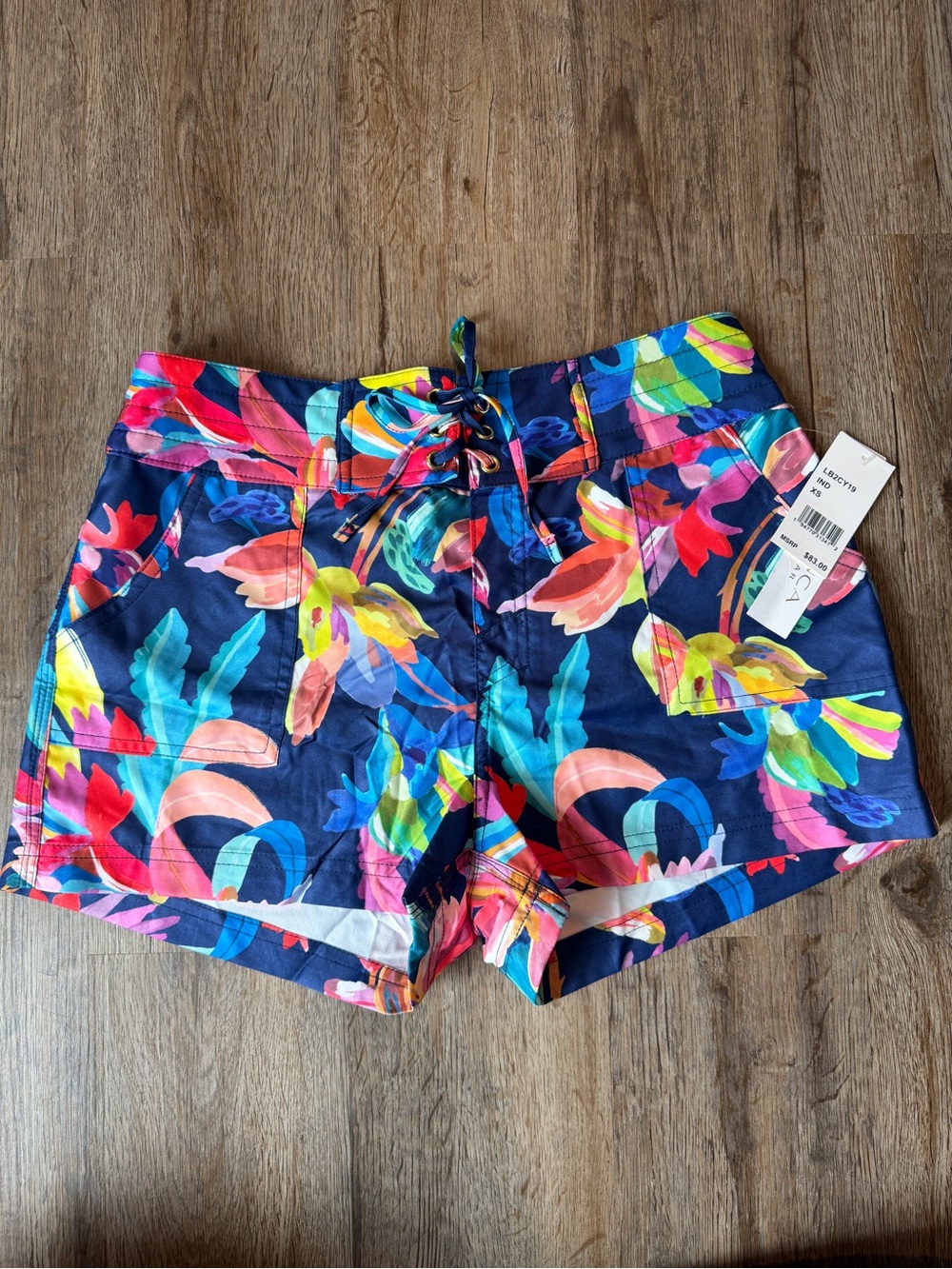 La Blanca Women's Floral Lace-Up Shorts - Multicolor